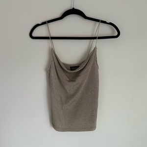 TOPSHOP Gold Strung Top